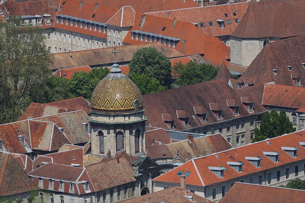 View of roofs and dome of Notre-Dame du Refuge