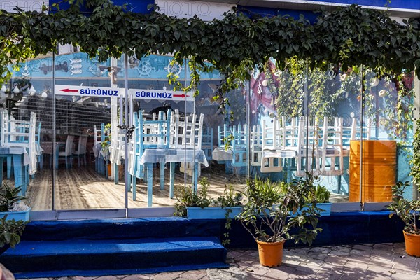 Closed restaurant in Kusadasi