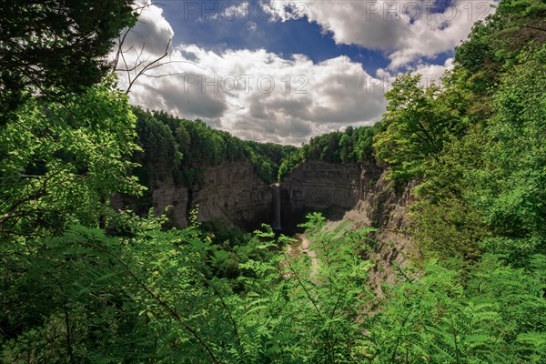 Taughannock Falls State Park: view from Falls Overlook. Ulysses