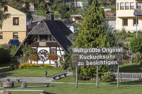 World's largest original cuckoo clock in the Black Forest