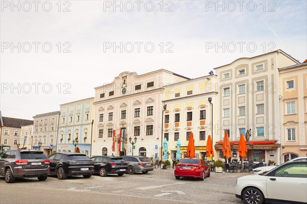 Row of houses on the main square