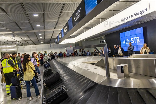 Baggage carousel at the airport