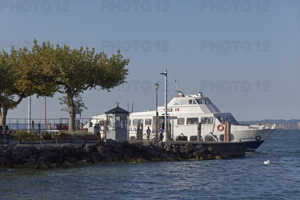 Lake Garda passenger ship at the jetty
