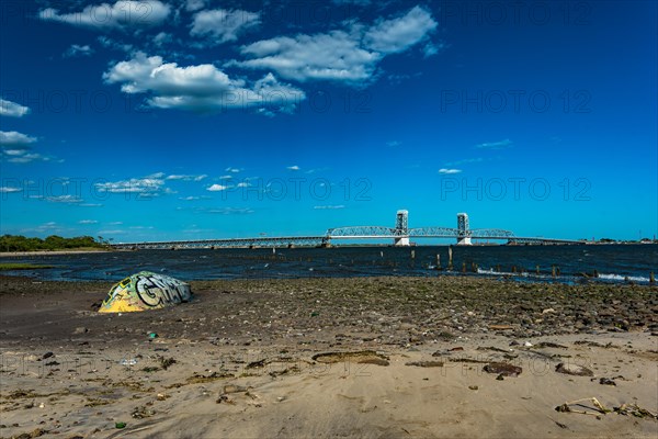 On the Millstone Trail towards the Dead Horse Bay off the Barren Island and Floyd Bennett Field. Brooklyn