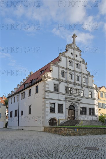 Historic Old Grammar School built 1582 with tail gable