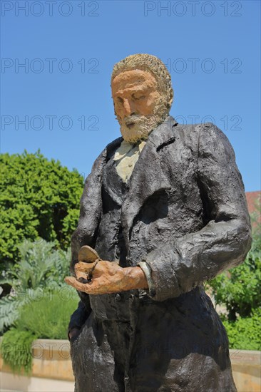 Sculpture and monument to French writer Victor Hugo by Ousmane Sow