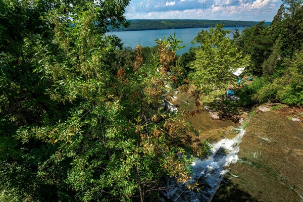 View on Hector Falls on Seneca Lake