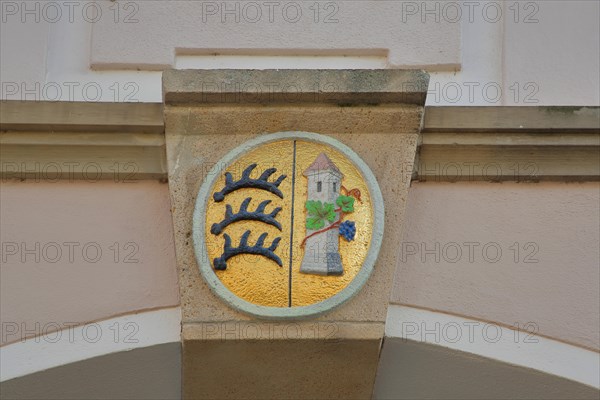 City coat of arms on the town hall