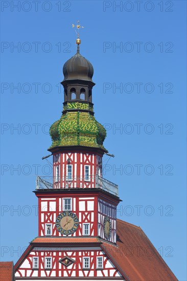 Tower of the historic town hall built 1724