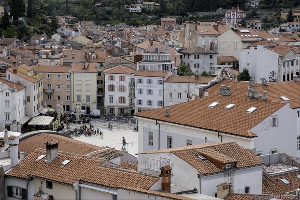 View of the old town with Tartini Square