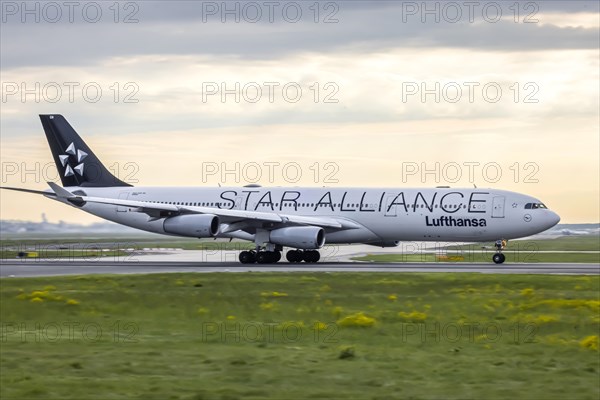 Aircraft on the runway