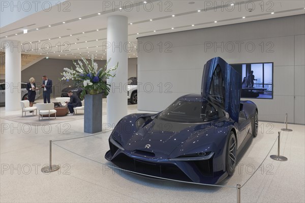 E- car Nio EP9 in the showroom