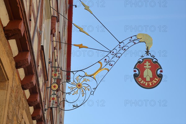 Nose sign at the historical hospital built 1360