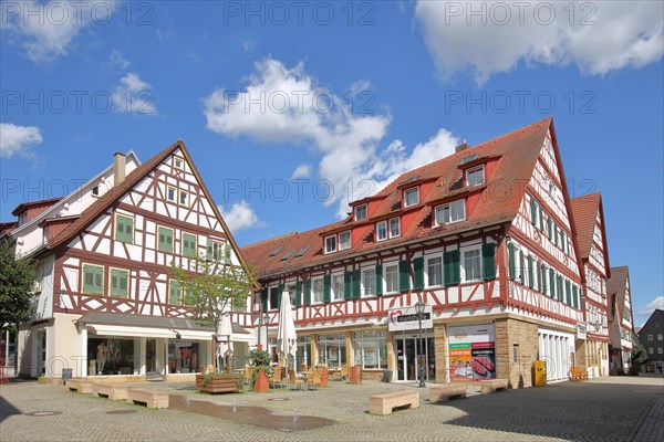 Half-timbered houses on the market square