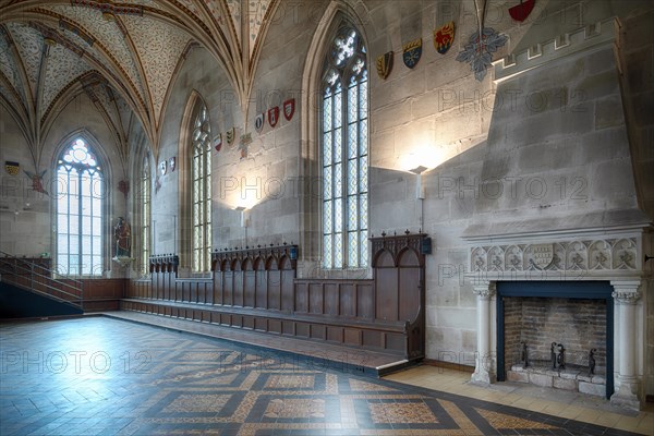 Interior view of the summer refectory