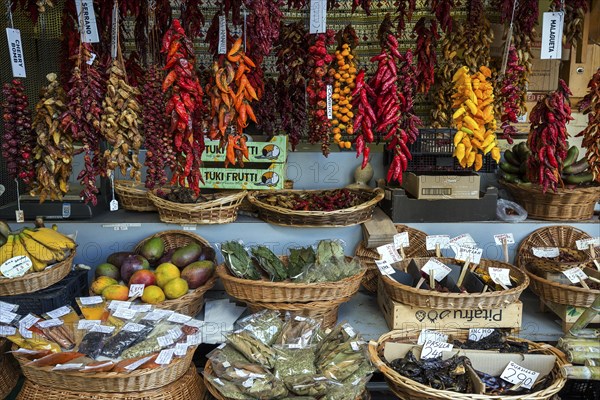Stall with exotic fruits