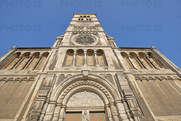 Neo-Romanesque Church of the Holy Spirit with tympanum