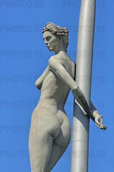 Sculpture Friedrich Hoelderlin by Peter Lenk 2003