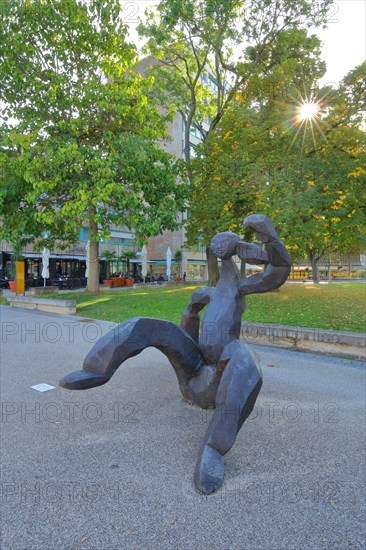 Sculpture Design for a large figure II by Dietrich Klinge 2004 against the light