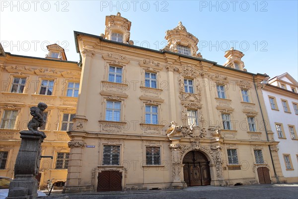 Baroque Boettingerhaus with portal and ornaments