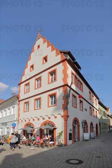 Historic building with stepped gable