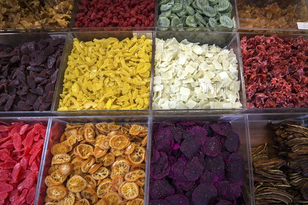 Dried and candied fruit and fruit stall