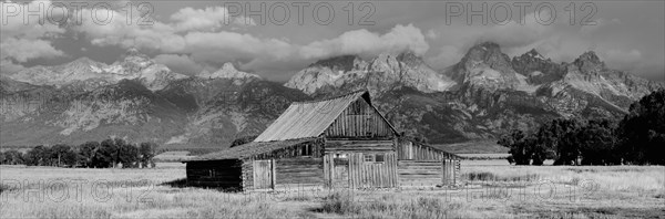 T. A. Moulton Barn in front of the Teton Range