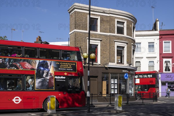 Red double-decker buses