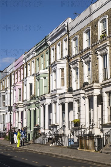 Colourful terraced houses