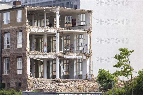 Demolition of a former industrial building