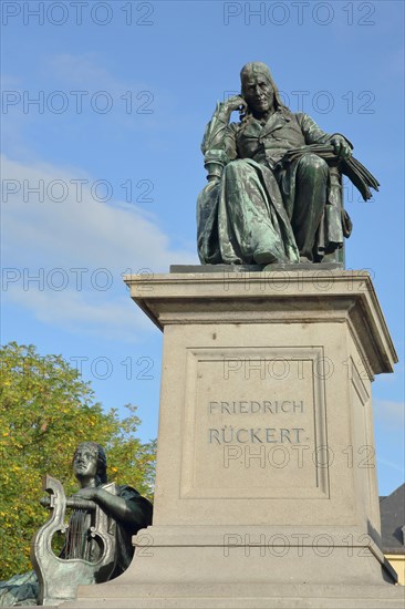 Sculpture of poet Friedrich Rueckert Monument