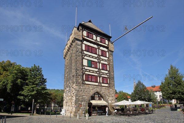 Gothic Schelztor built 1228 with restaurant