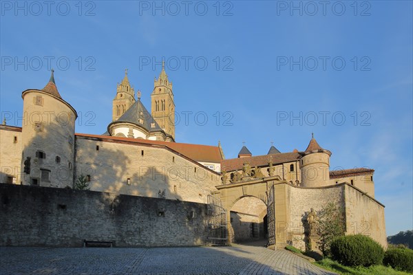 Entrance with archway to the Romanesque Comburg monastery complex