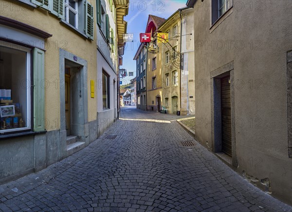 Gasse am Abend in Laufenburg