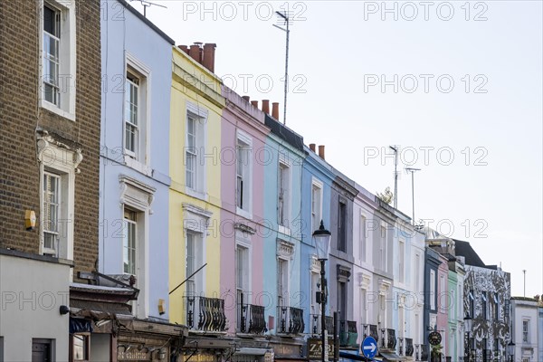 Colourful terraced houses