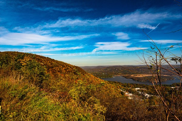 Autumn in Hudson Valey near West Point