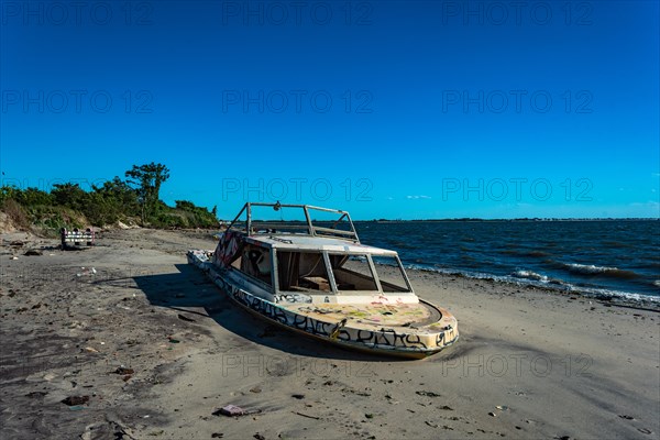 The Barren Island shore on the side of the Dead Horse Bay