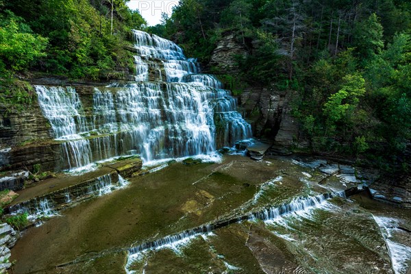 View on Hector Falls on Seneca Lake