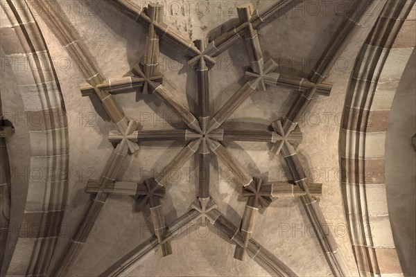 Historic ceiling vault in the entrance hall of the Pellerhaus