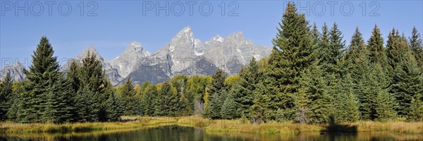 Teton Range in autumn