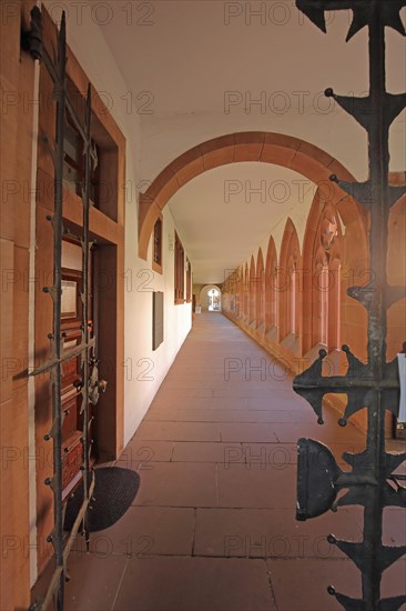 Entrance with gate and grille to the cloister of Augustinian monastery built 15th century