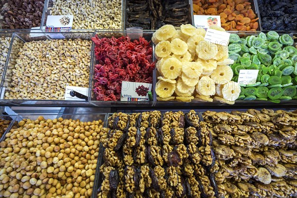 Dried nuts and candied fruit stall