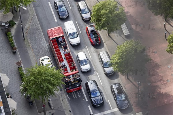 Street with double-decker bus