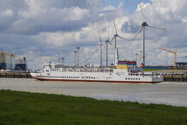 Ferry to Borkum at Emskai on the Ems