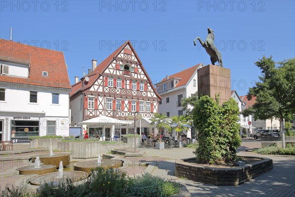 Horse figure at the Rossmarkt