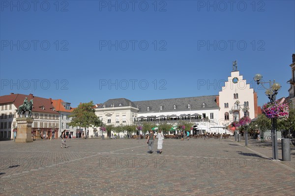 Old department stores' and monument to Prince Regent Luitpold of Bavaria