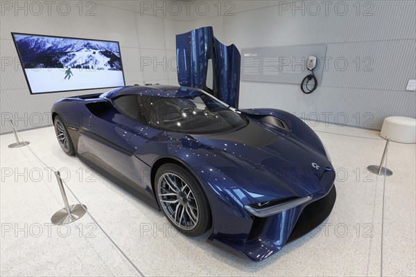 E- car Nio EP9 in the showroom