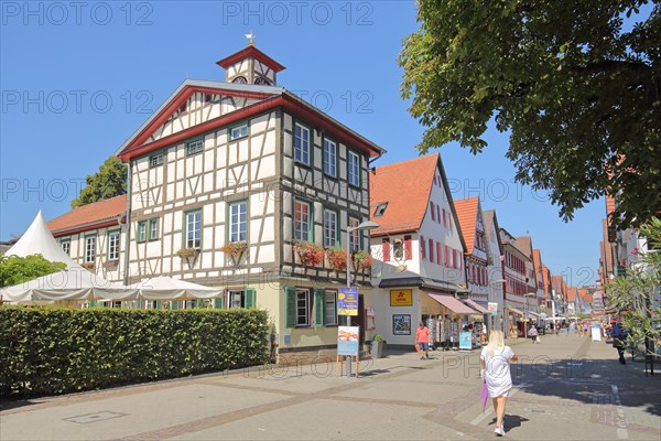 Historic guardhouse and pedestrian