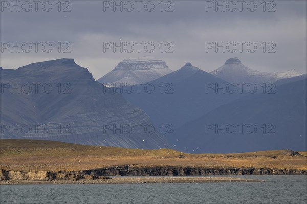 Coastal landscape and mountains