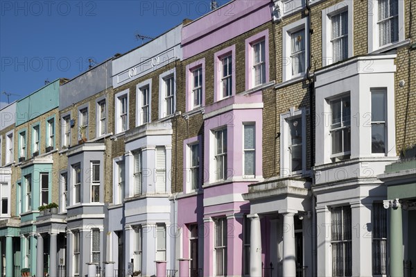 Colourful terraced houses